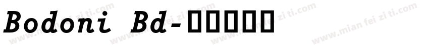 Bodoni Bd字体转换